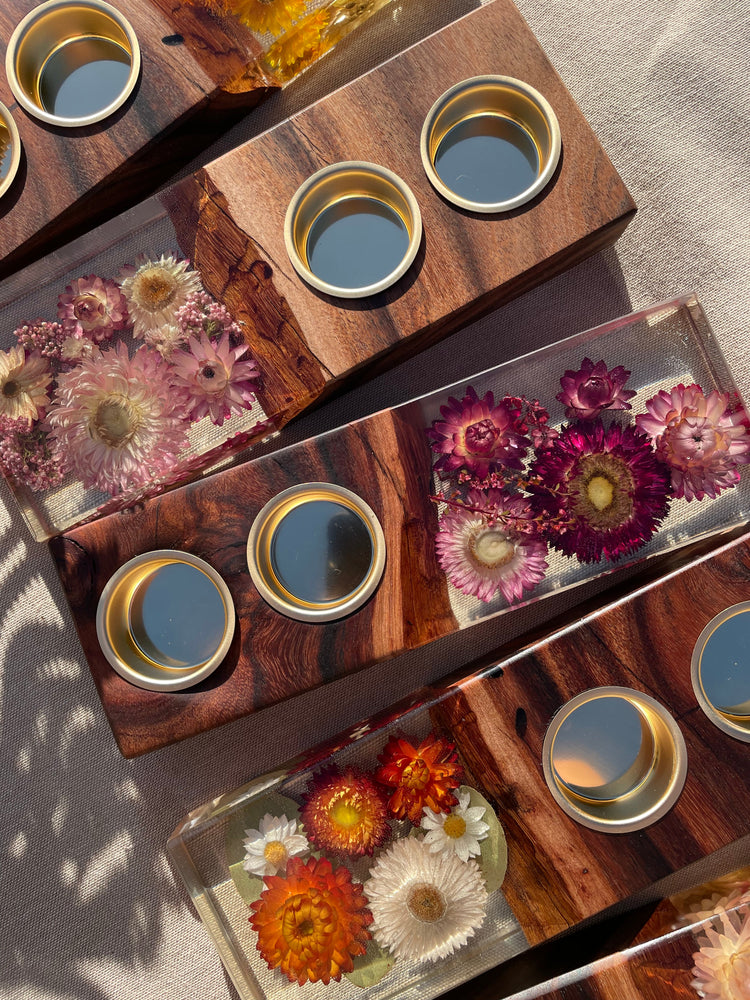 *PRE ORDER ~ SALLY Organic Tea Light Holders