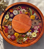 *PRE ORDER ~ Lazy Susan Floral Round Natives Natural 35cm