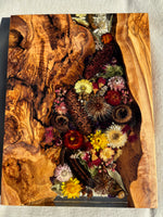 OLIVEWOOD Organic Native Floral Board 400mm x 300mm