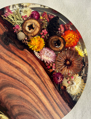 SALLY Native Floral Board Organic Round 300mm