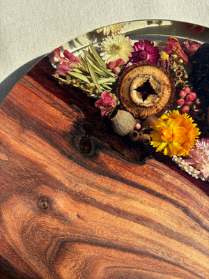 SALLY Native Floral Board Organic Round 300mm