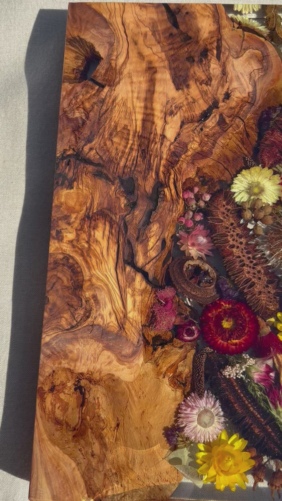 
            
                Load and play video in Gallery viewer, OLIVEWOOD Organic Native Floral Board 400mm x 300mm
            
        